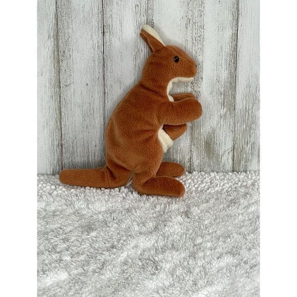 Ty The Beanie Babies Collection “POUCH” The Kangaroo 1996 Retired - Picture 2 of 6